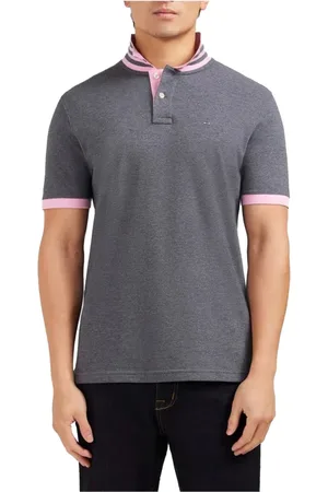 Eden Park Homme, Tops, Gris, Taille: M Polo à manches courtes avec détails contrastés