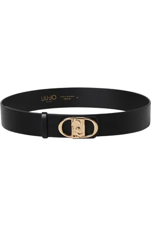 Liu Jo Femme, Accessoires, Noir, Taille: M Ceinture Noire Élégante avec Détails de Boucle