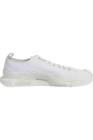 Dolce & Gabbana Homme, Chaussures, Blanc, Taille: 44 EU Baskets blanches à semelle en caoutchouc