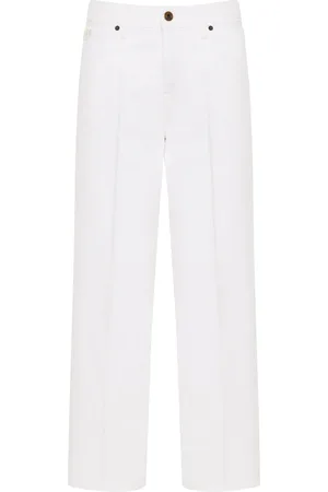 Jacob Cohen Femme, Jeans, Blanc, Taille: W27 Pantalon en coton avec 5 poches