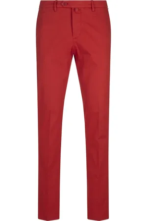 Kiton Homme, Pantalons, Rouge, Taille: W35 Jean en Coton Rouge Élasthanne