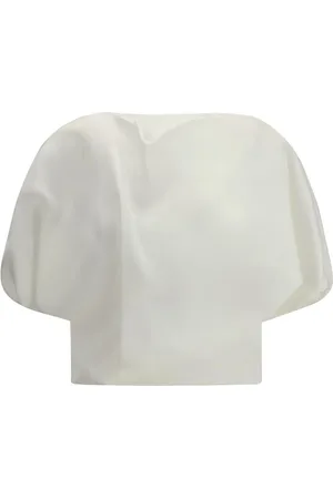 Khaite Femme, Blouses et Chemises, Blanc, Taille: 38 FR Haut en Soie à Col Bateau