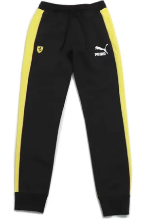 PUMA Homme, Pantalons, Multicolore, Taille: XL Pantalon Ferrari Homme Noir Jaune