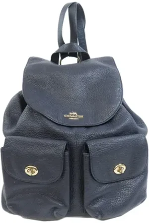 Coach Femme, Pre-owned, Bleu, Taille: ONE Size Pre-owned Cuir sacs-ports-paule