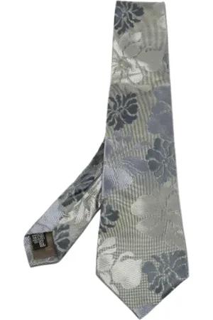 Emporio Armani Femme, Pre-owned, Gris, Taille: ONE Size Pre-owned Soie accessoires-de-bureau