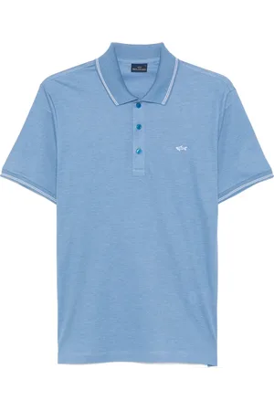 Paul & Shark Homme, Tops, Bleu, Taille: L Polo en Coton 100% Coton Italie