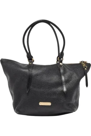 Burberry Femme, Pre-owned, Noir, Taille: ONE Size Pre-owned Cuir sacs-ports-paule