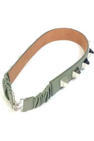 Fendi Femme, Pre-owned, Vert, Taille: ONE Size Pre-owned Cuir ceintures