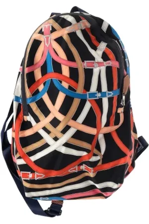 Hermès Femme, Pre-owned, Multicolore, Taille: ONE Size Pre-owned Soie sacs-dos