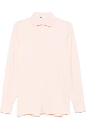 DoppiaA Homme, Chemises, Rose, Taille: L Chemise Rose Pêche Col Classique
