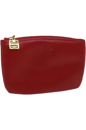 Givenchy Femme, Pre-owned, Rouge, Taille: ONE Size Pre-owned Cuir trousses-de-toilette
