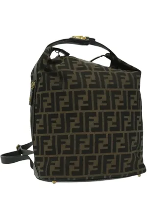 Fendi Femme, Pre-owned, Noir, Taille: ONE Size Pre-owned Toile sacs-ports-paule