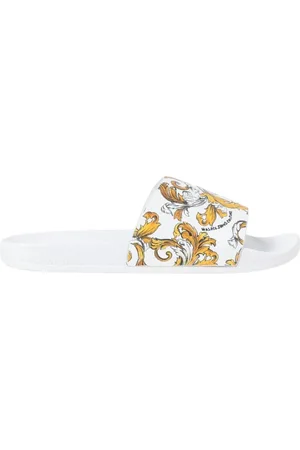 VERSACE Homme, Chaussures, Multicolore, Taille: 44 EU Sandales à Imprimé Baroque Or