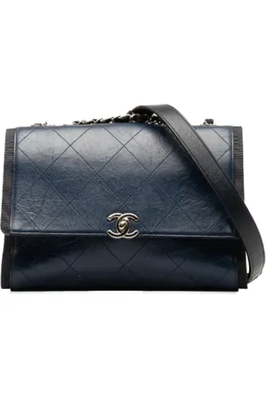 CHANEL Femme, Pre-owned, Bleu, Taille: ONE Size Pre-owned Cuir sacs-chanel