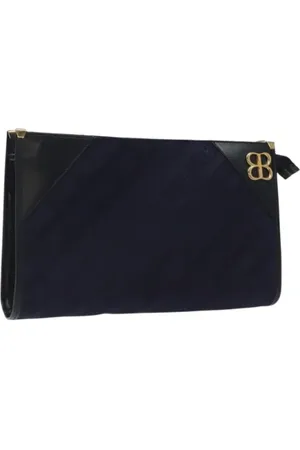Balenciaga Femme, Pre-owned, Bleu, Taille: ONE Size Pre-owned Toile pochettes-minaudieres