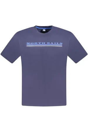 North Sails Homme, Tops, Bleu, Taille: 3XL T-shirt homme en coton bleu