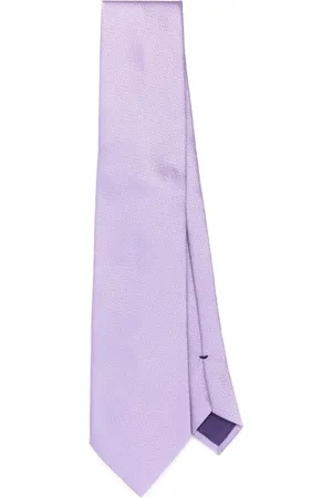 Tom Ford Homme, Accessoires, Violet, Taille: ONE Size Cravate en Soie de Luxe, Code Designer: Ste001Scs02