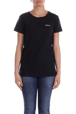 Barbour Femme, Tops, Bleu, Taille: 40 FR T-shirts et Polos Bleus Logo Avant