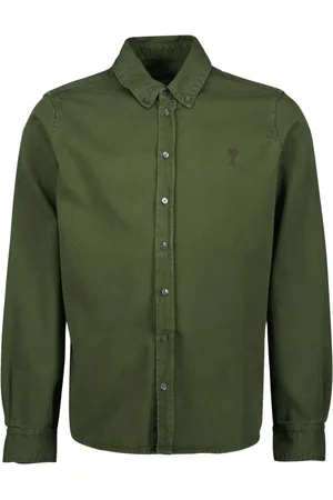 Ami Homme, Chemises, Vert, Taille: M Chemise Cœur Ami Vert Printemps-Été 2025