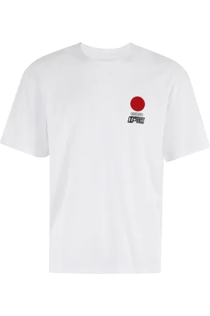 Edwin Homme, Tops, Blanc, Taille: XL T-shirt Soleil Manches Courtes
