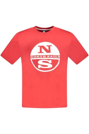 North Sails Homme, Tops, Rouge, Taille: L T-shirt en coton rouge