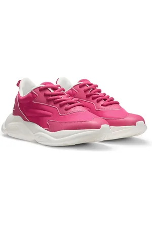 HUGO BOSS Femme, Chaussures, Rose, Taille: 40 EU Baskets Modernes avec Lacets Tonaux