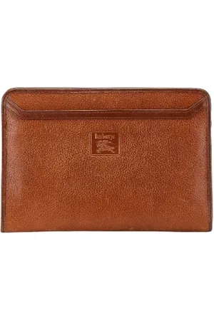 Burberry Femme, Pre-owned, Brun, Taille: ONE Size Pre-owned Cuir pochettes-minaudieres