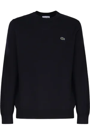 Lacoste Homme, Pulls, Noir, Taille: XL Pull col Rond Noir avec Logo