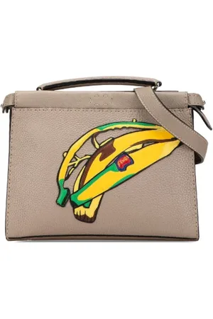 Fendi Femme, Pre-owned, Gris, Taille: ONE Size Pre-owned Cuir sacs-fendi