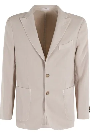 Boglioli Homme, Vestes, , Taille: XL Blazer en Lin Sable avec Col Revers