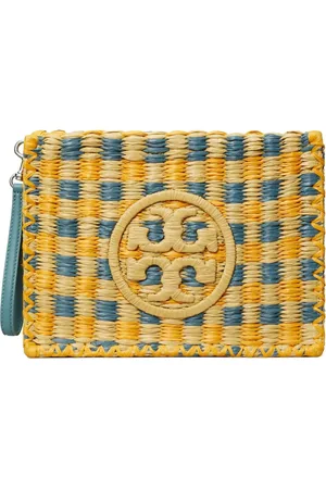 Tory Burch Femme, Sacs, Jaune, Taille: ONE Size Pochette multicolore avec fermeture éclair