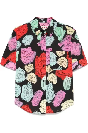Marni Femme, Blouses et Chemises, Multicolore, Taille: 38 FR Chemise à boutons avec poche