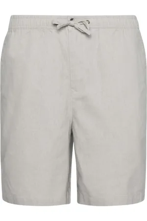 Barbour Homme, Shorts, Gris, Taille: XL Shorts en Coton et Lin Détendus Mist
