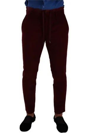 Dolce & Gabbana Homme, Pantalons, Rouge, Taille: M Slim-fit Pantalons