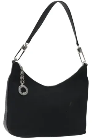Bvlgari Femme, Pre-owned, Noir, Taille: ONE Size Pre-owned Toile sacs-main