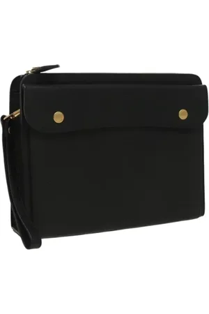 Burberry Femme, Pre-owned, Noir, Taille: ONE Size Pre-owned Cuir pochettes-minaudieres