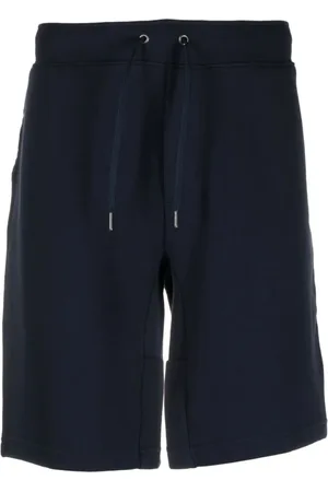 Ralph Lauren Homme, Shorts, Bleu, Taille: M Shorts de Course en Mélange de Coton avec Poches