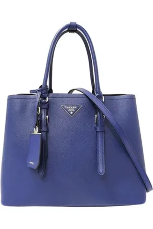 Prada Femme, Pre-owned, Bleu, Taille: ONE Size Pre-owned Tissu sacs-prada