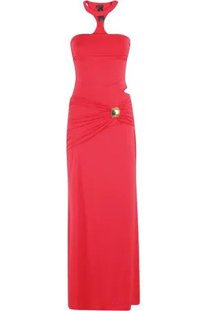 FEDERICA TOSI Femme, Robes, Rouge, Taille: 36 FR Robe Longue Rouge Bijou