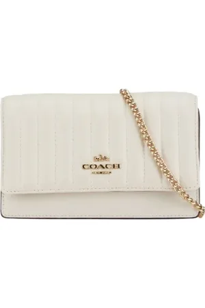 Coach Femme, Pre-owned, Blanc, Taille: ONE Size Pre-owned Cuir sacs-ports-paule