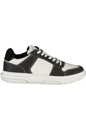 Tommy Hilfiger Homme, Chaussures, Noir, Taille: 46 EU Baskets en polyester à lacets