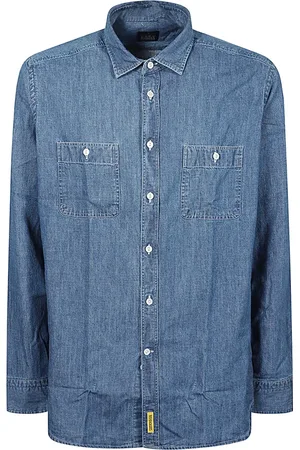 B.D.BAGGIES Homme, Chemises, Bleu, Taille: S Collection de chemises en coton