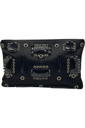 Prada Femme, Pre-owned, Noir, Taille: ONE Size Pre-owned Soie sacs-prada