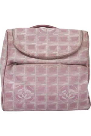CHANEL Femme, Pre-owned, Rose, Taille: ONE Size Pre-owned Toile sacs-dos
