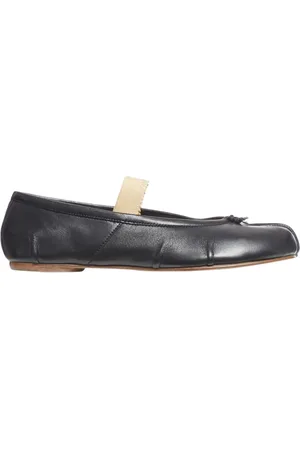 Maison Margiela Femme, Chaussures, Noir, Taille: 36 EU Chaussures Ballerines en Cuir Nude