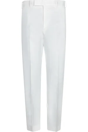 PT Torino Homme, Pantalons, Blanc, Taille: XL Pantalon slim en sergé de coton blanc