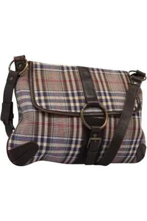 Burberry Femme, Pre-owned, , Taille: ONE Size Pre-owned Toile sacs-ports-paule