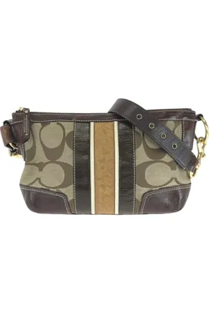 Coach Femme, Pre-owned, Brun, Taille: ONE Size Pre-owned Toile sacs-bandouliere