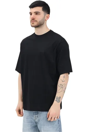 Armani Exchange Homme, Tops, Noir, Taille: XL T-shirt noir à manches courtes style street