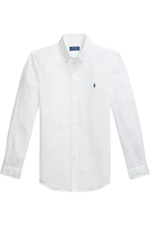 Ralph Lauren Homme, Chemises, Blanc, Taille: M Chemise en Lin Bianco
